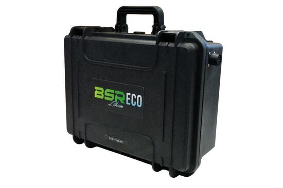 Valise ECO - LiFePO4 - 24V 100Ah - Prise moteur 50A + chargeur 10A