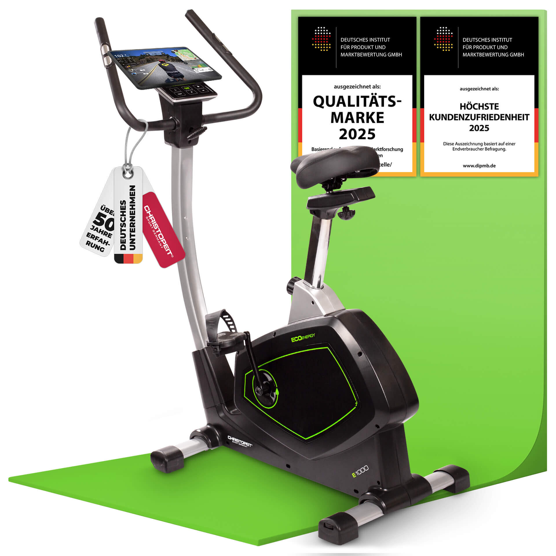 Heimtrainer mit Eigenantrieb - Stromlos - Bluetooth - bis 150kg - ECO 1000 1/9