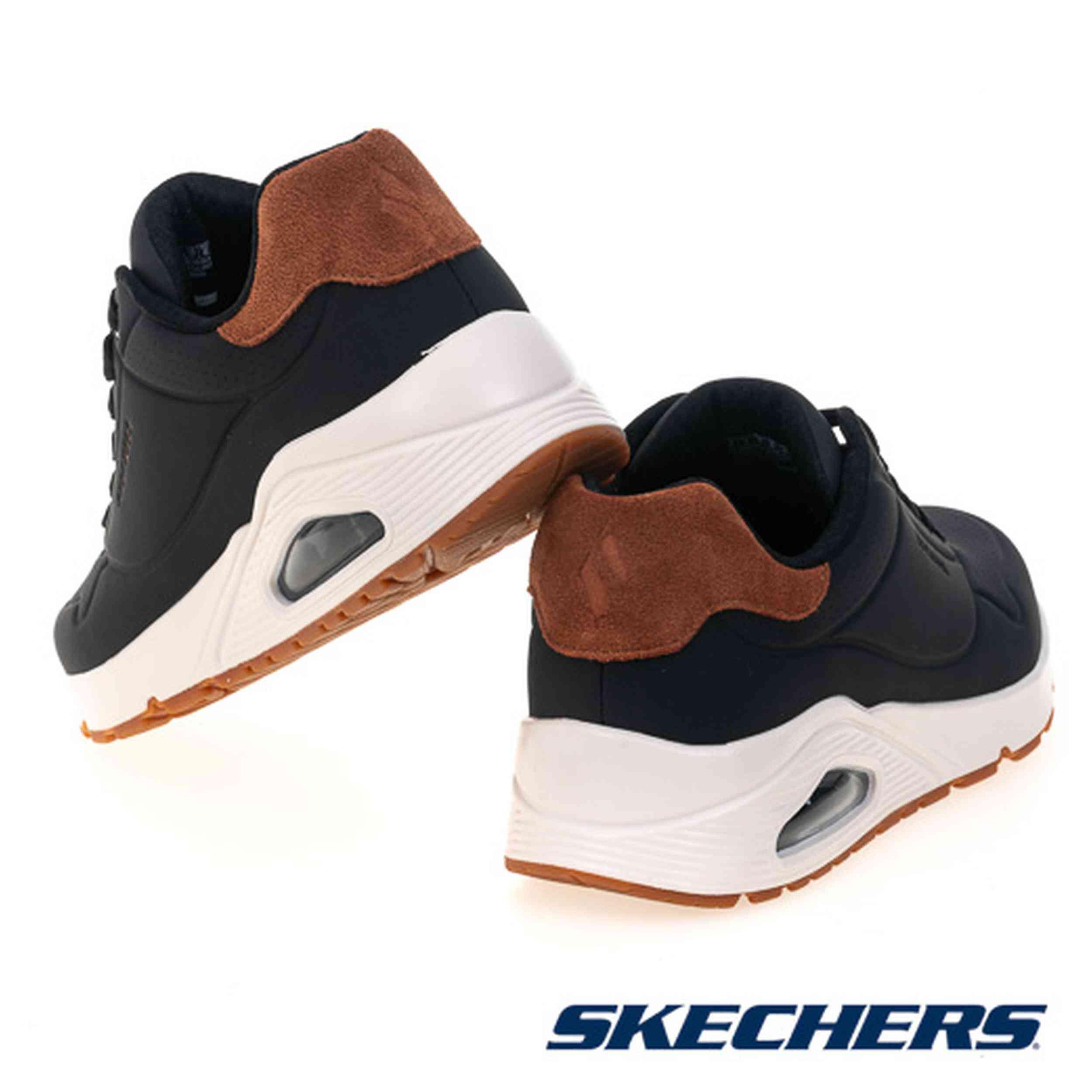 Chaussures Lifestyle Skechers Uno Suited On Air Noir Homme 5/5