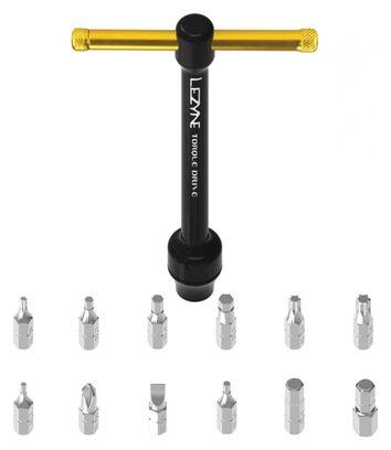 Lezyne TORQUE DRIVE Drehmomentschlüssel-Set Schwarz Gold