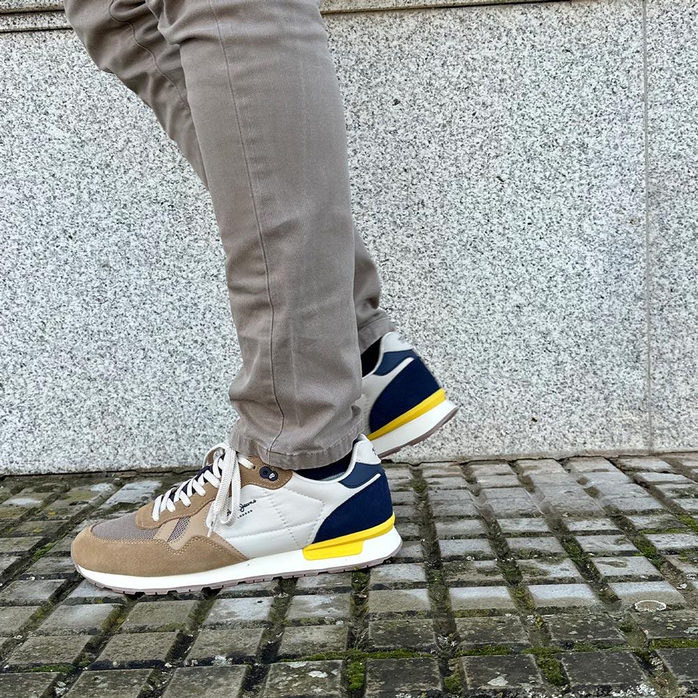 Zapatillas Pepe Jeans Brit Camp M PMS40030 Camel Beige 2/5