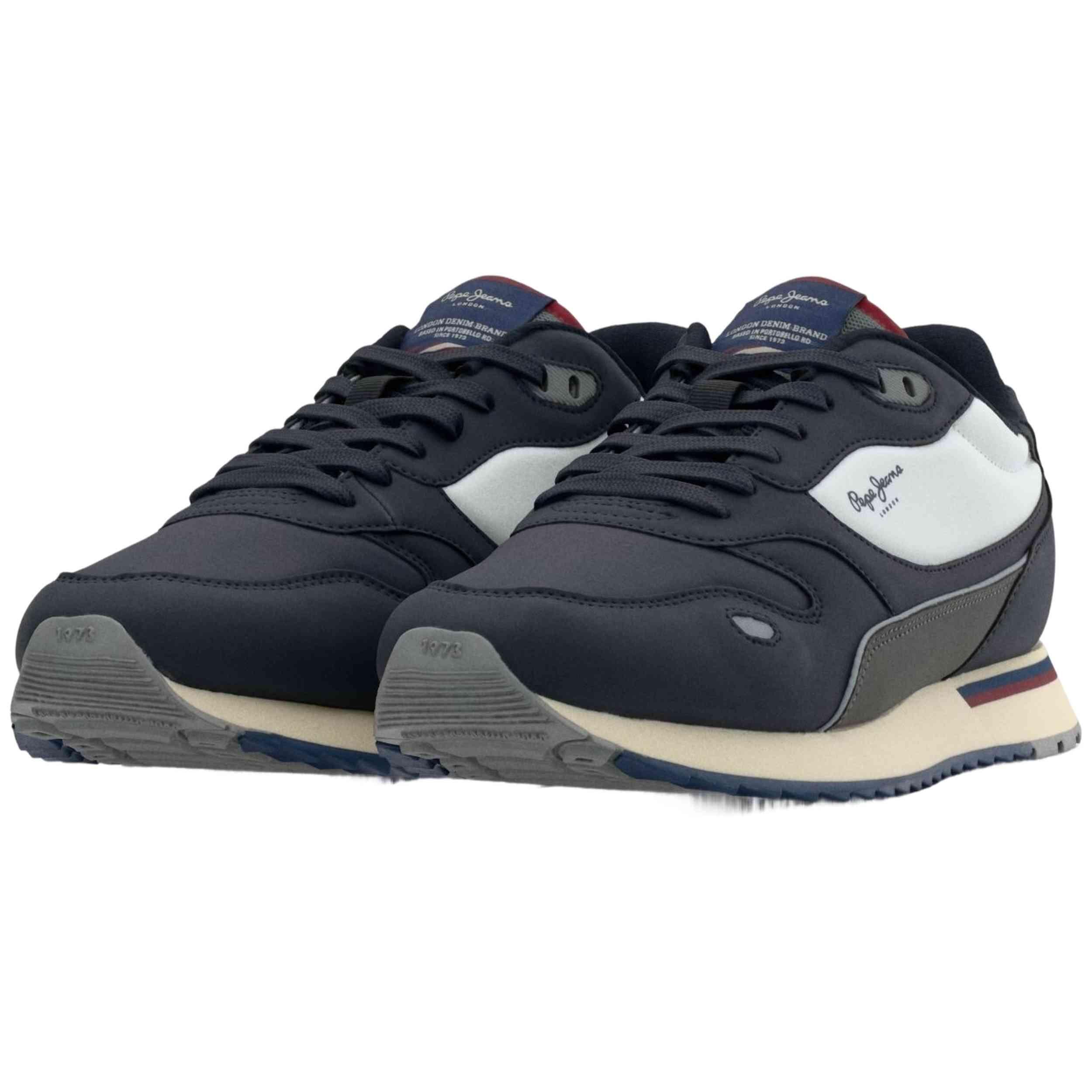 Deportivas Casual Hombre Suela Plana - Modelo Pms400007 Marino 3/4
