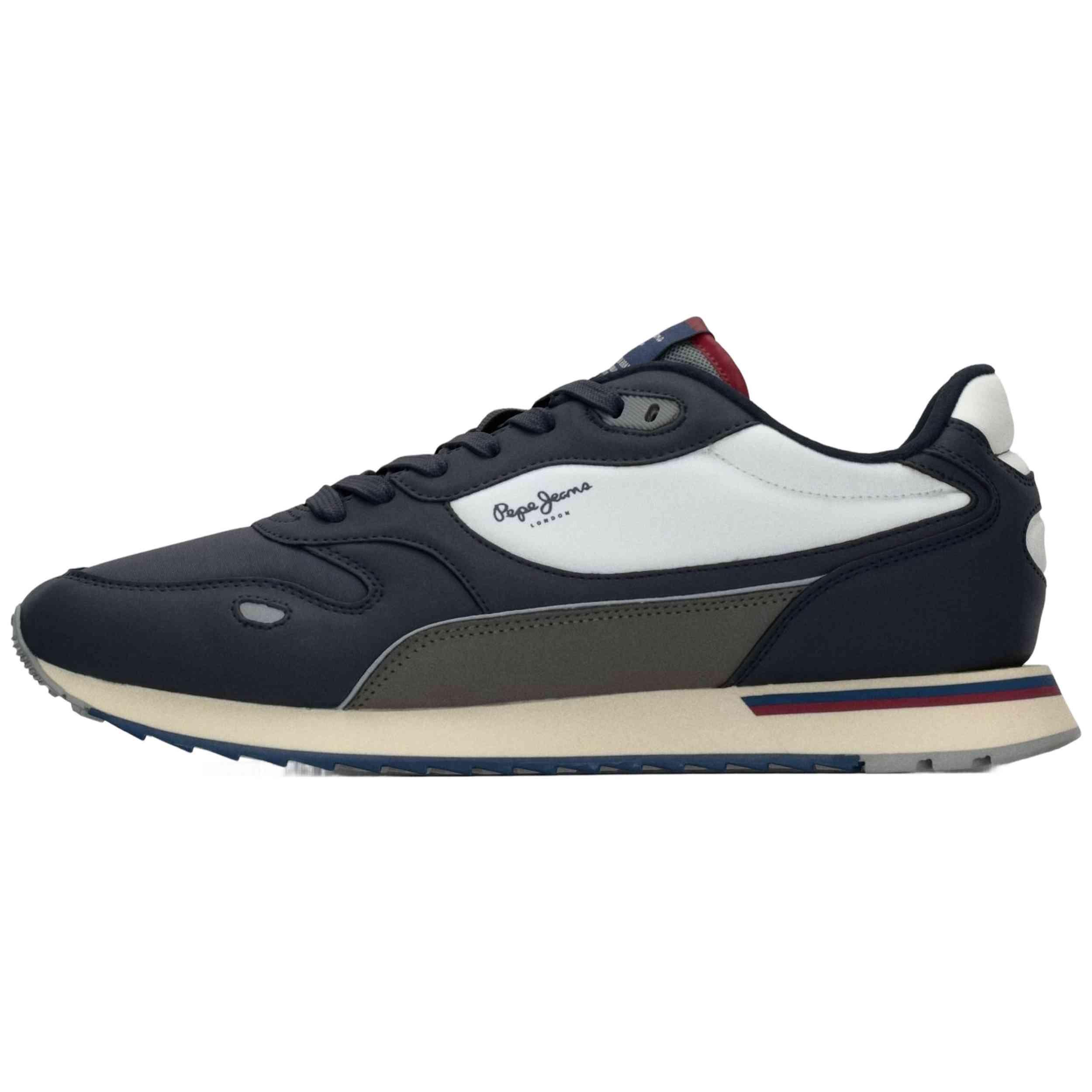 Deportivas Casual Hombre Suela Plana - Modelo Pms400007 Marino 1/4
