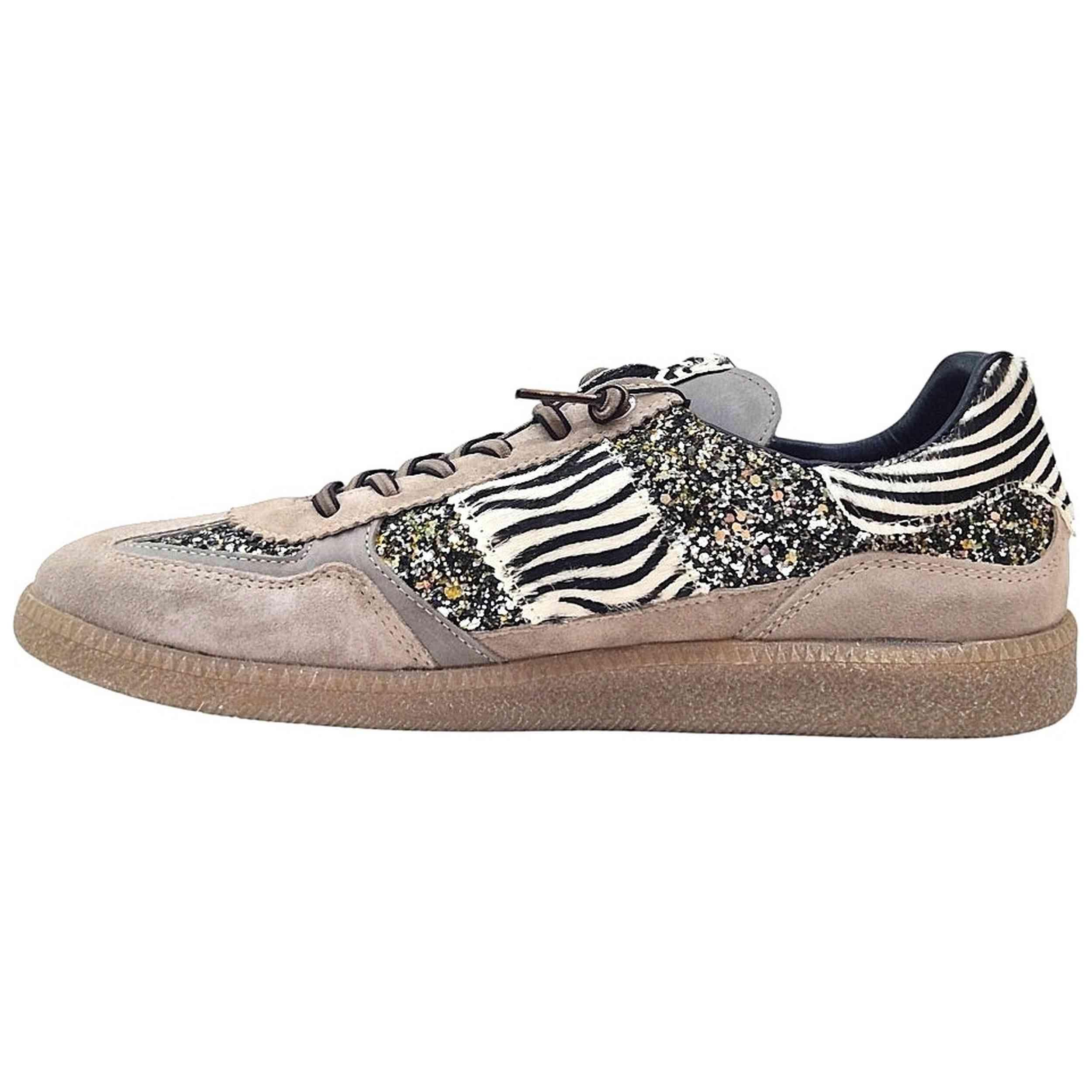Deportivas Casual Mujer Suela Plana - Modelo C-1395 Taupe 3/5