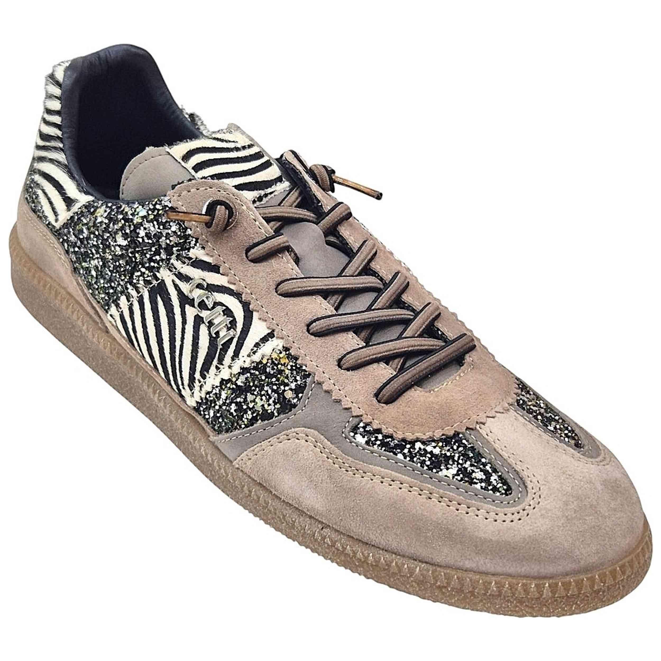 Deportivas Casual Mujer Suela Plana - Modelo C-1395 Taupe 2/5