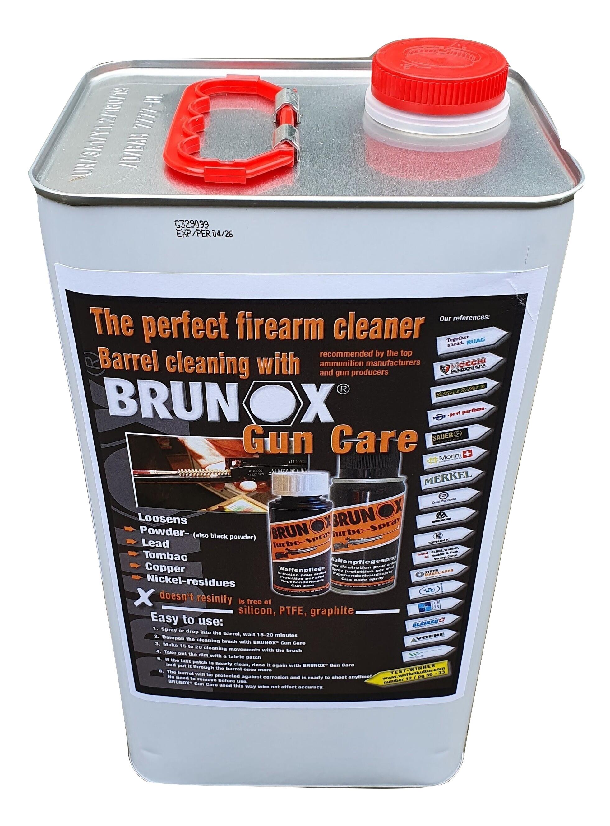 Solutie Curatare si Lubrifiere arme de foc Brunox Gun Care Canistra 5 litri