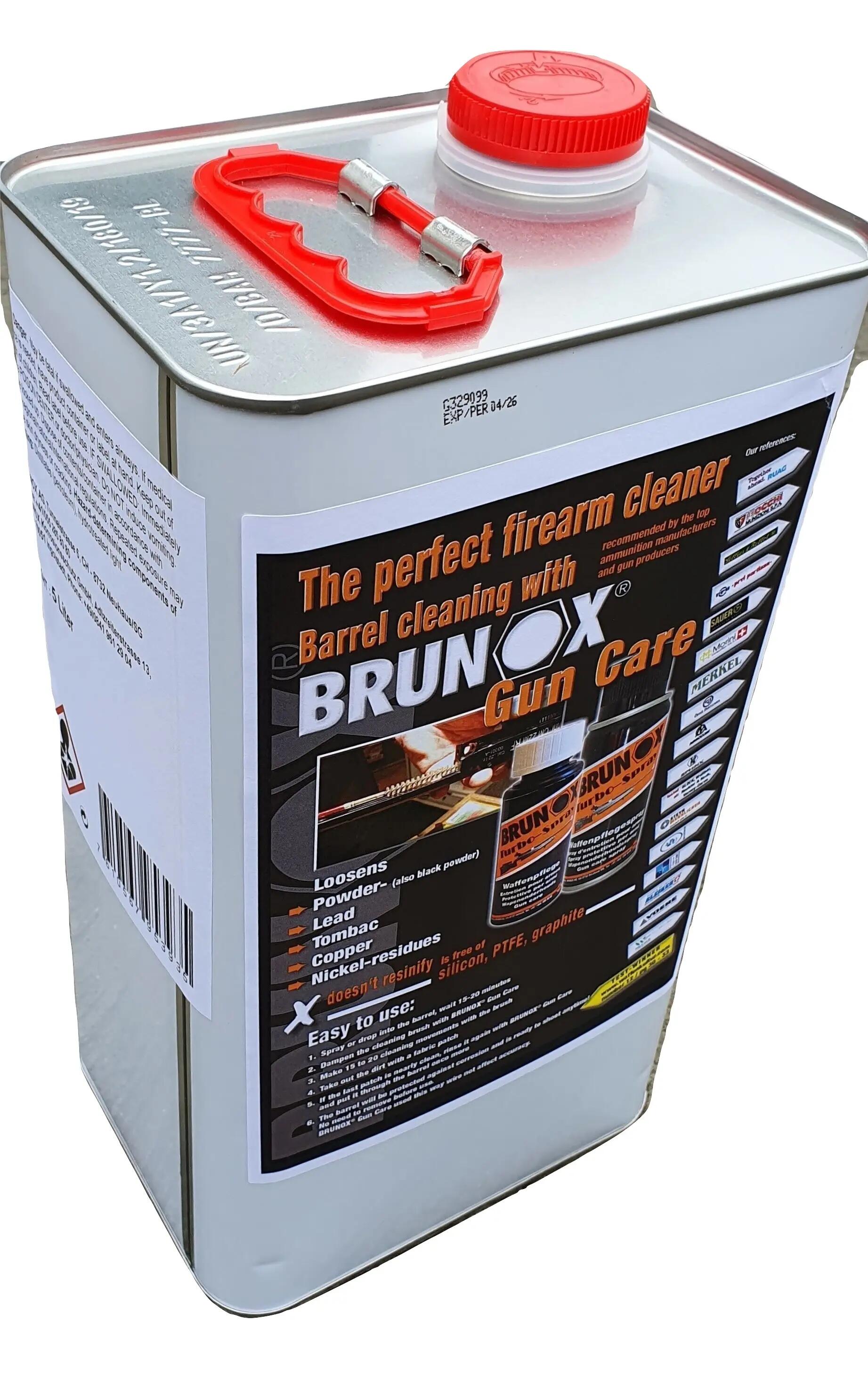 Solutie Curatare si Lubrifiere arme de foc Brunox Gun Care Canistra 5 litri 2/5