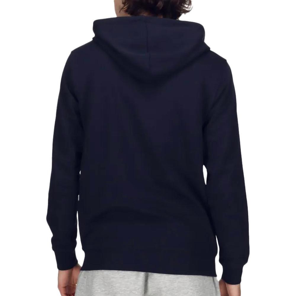 Felpa Uomo Champion Classic Label con Zip Blu Navy 2/2
