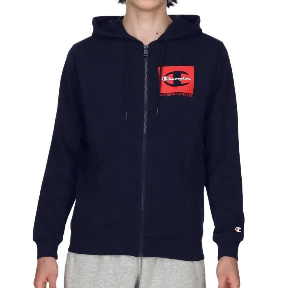 Men's Champion Classic Label Zip-Up Sweatshirt - Navy