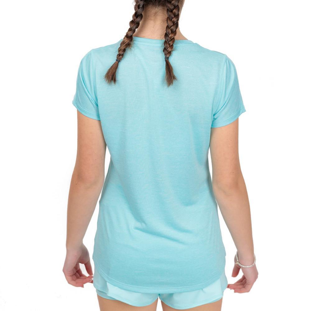 T-shirt Bleu Clair Femme Mizuno Impulse 2/2