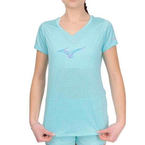 T-shirt Donna Mizuno Impulse Azzurro Chiaro