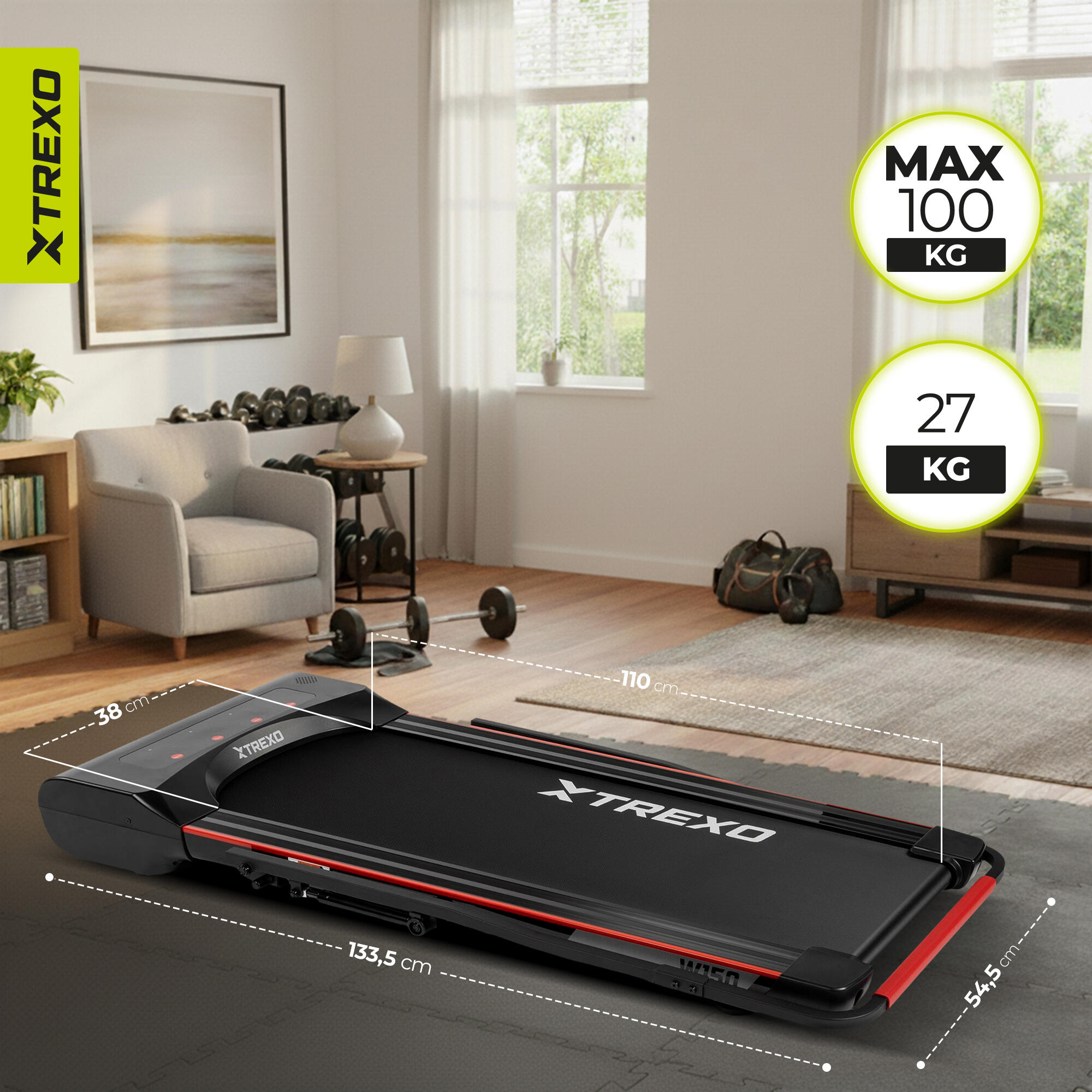 Cinta de correr eléctrica XTREXO Walking Pad W150 3/7