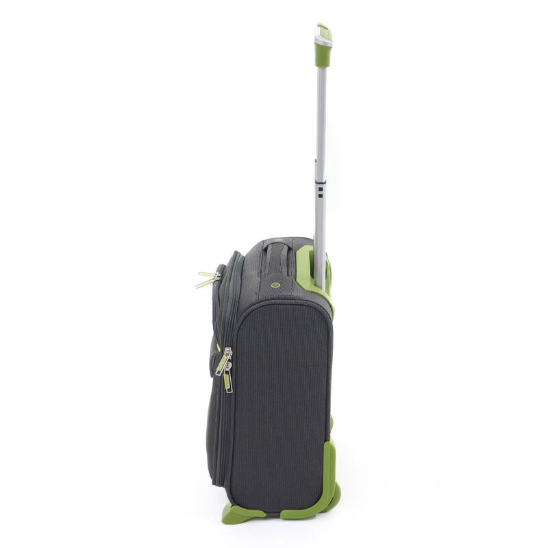 Troler Superlight, Lamonza, 40x30x21 cm, 1.8 kg, gri / verde