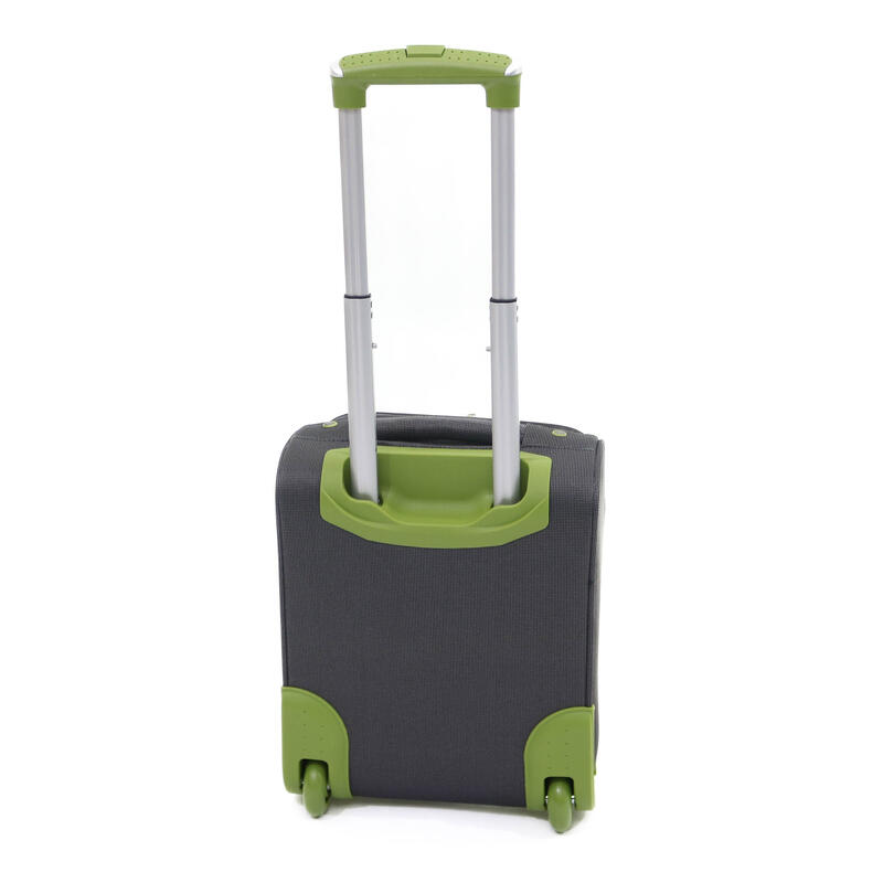 Troler Superlight, Lamonza, 40x30x21 cm, 1.8 kg, gri / verde