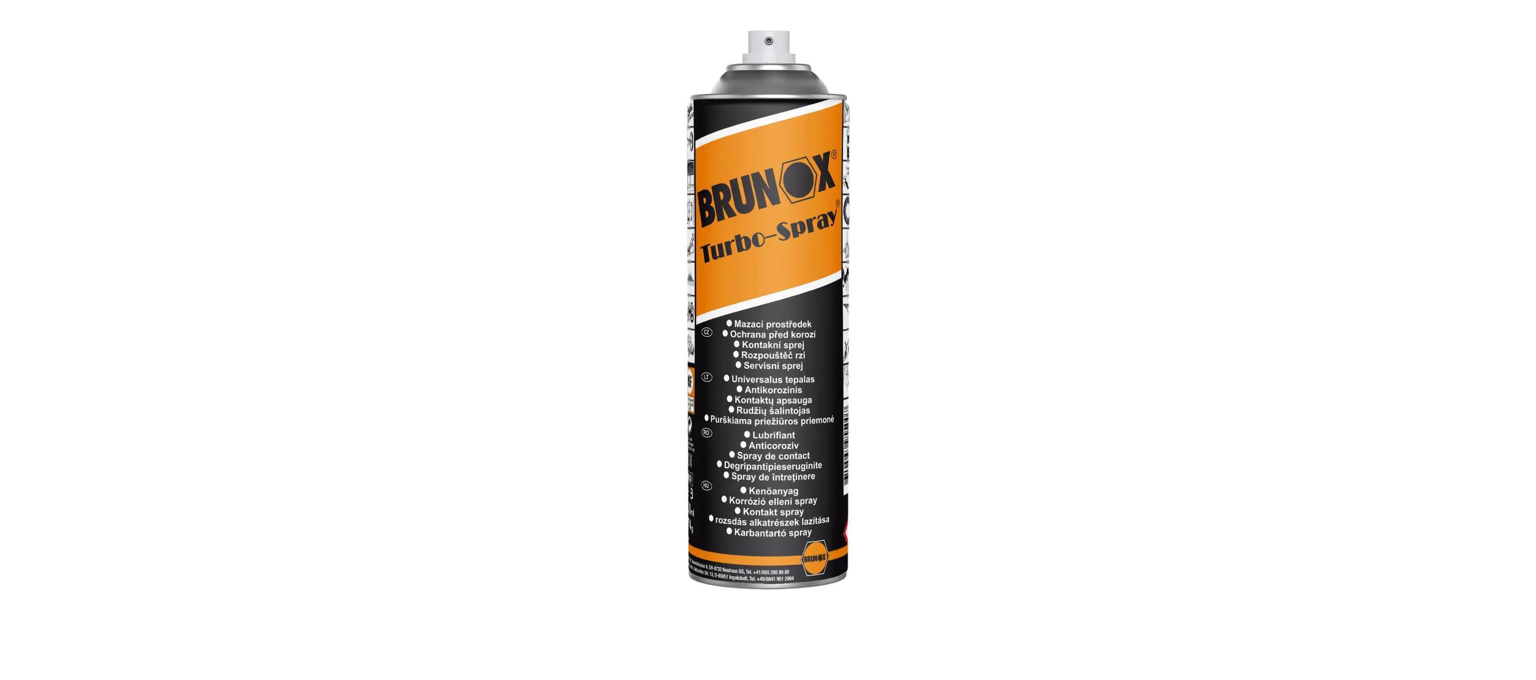 Lubrifiant-degripant multifunctional Brunox Turbo Spray 500ml 5/5