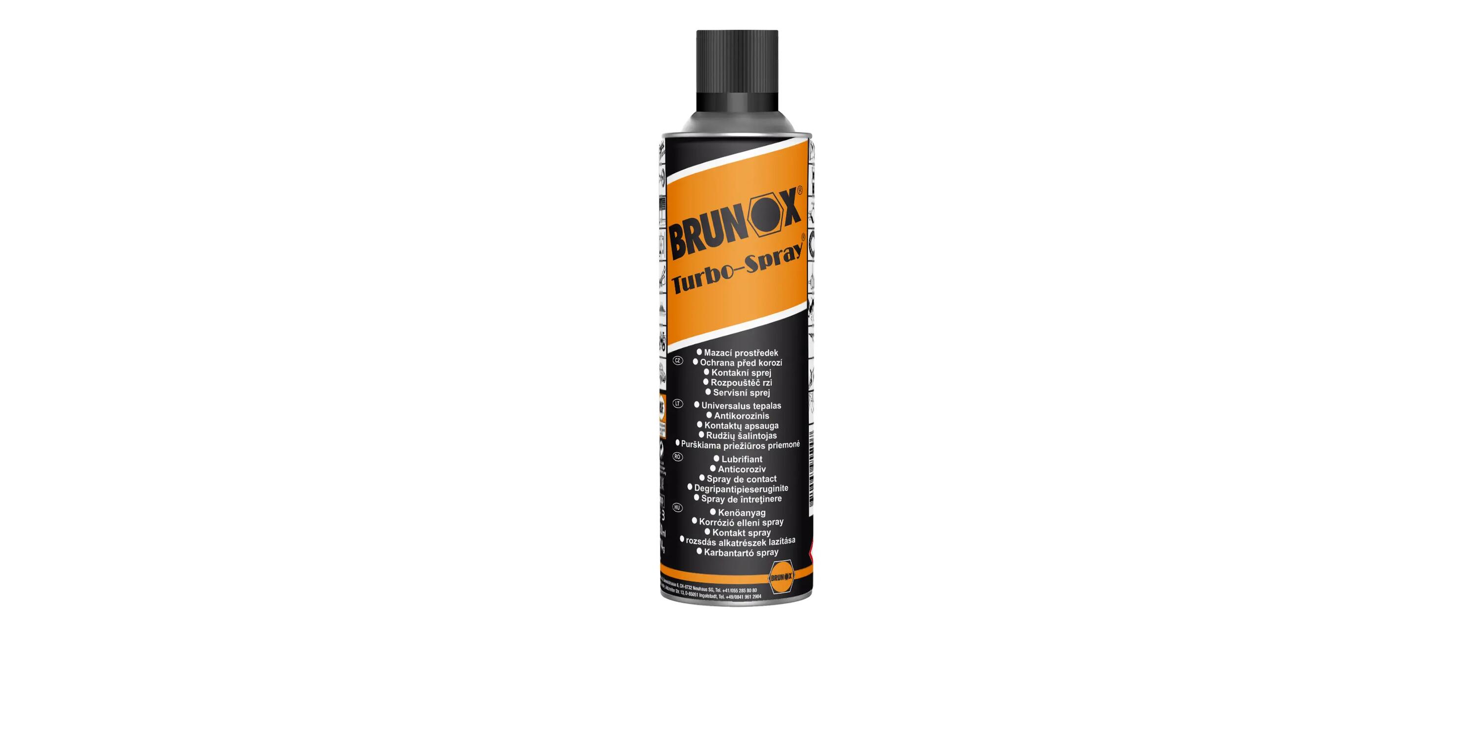 Lubrifiant-degripant multifunctional Brunox Turbo Spray 500ml 4/5