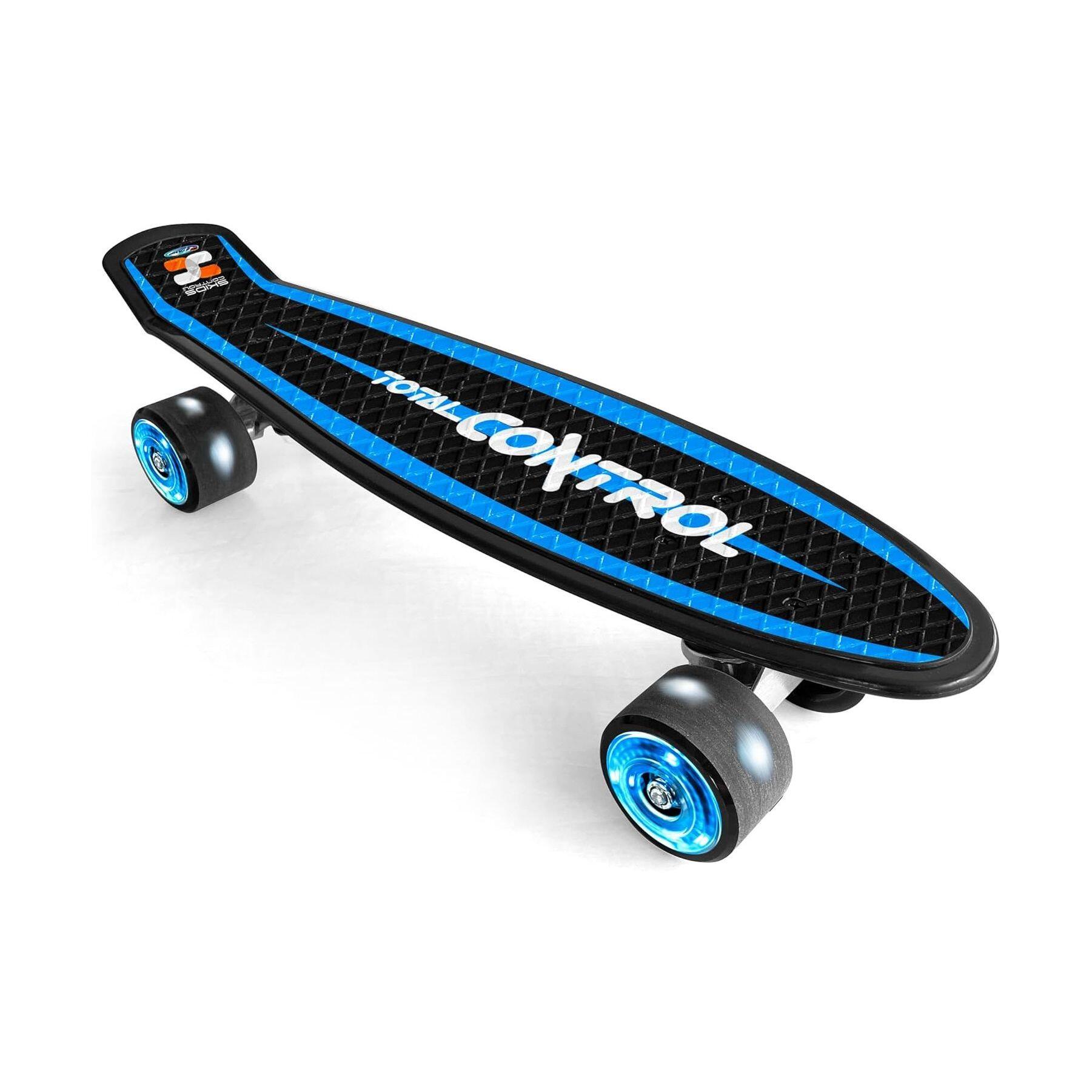 Skate Mini Cruiser 22x6" Skids Control Rodas Luz 2/4