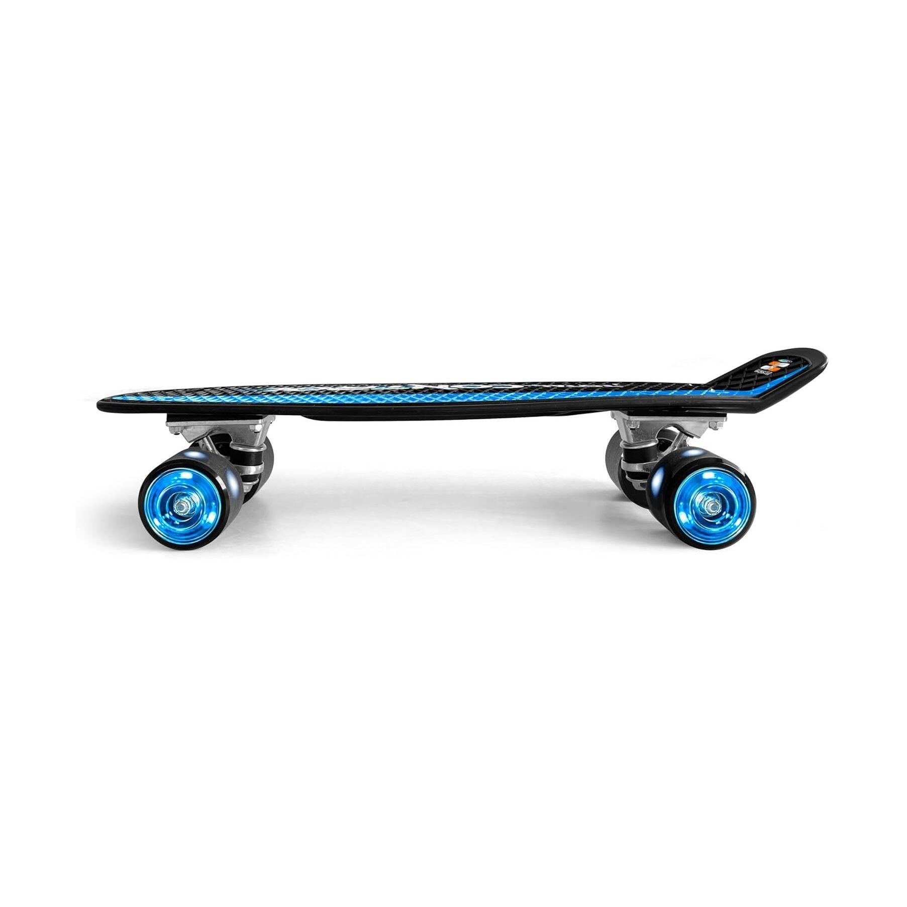 Skate Mini Cruiser 22x6" Skids Control Rodas Luz 4/4
