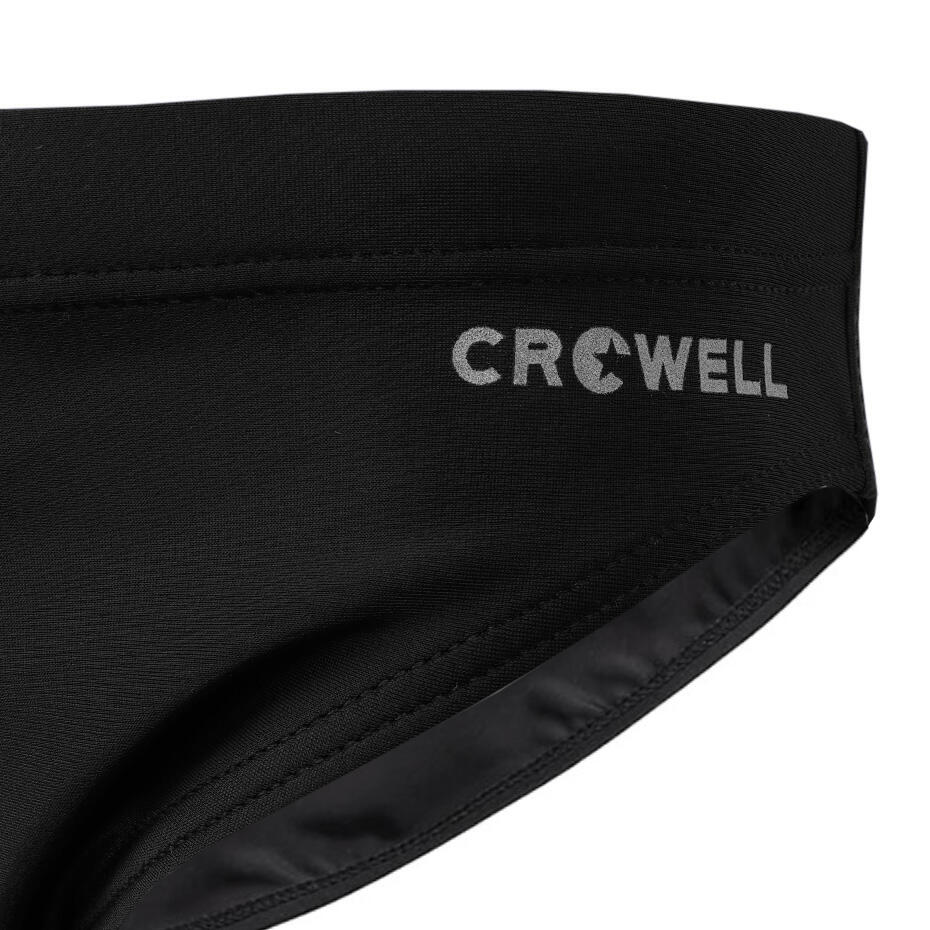 Kąpielówki pływackie dla chłopca Crowell  Oscar czarno-pomarańczowe 3/3