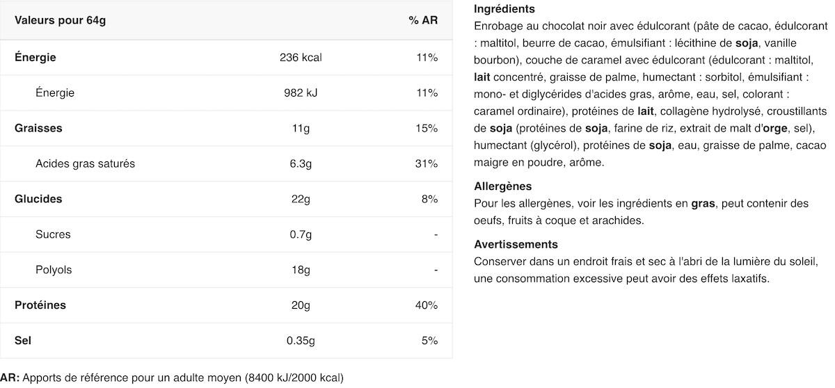 Barres protéinées - Warrior Crunch Bar - Chocolat Noir au Beurre de Cacahuète 2/3