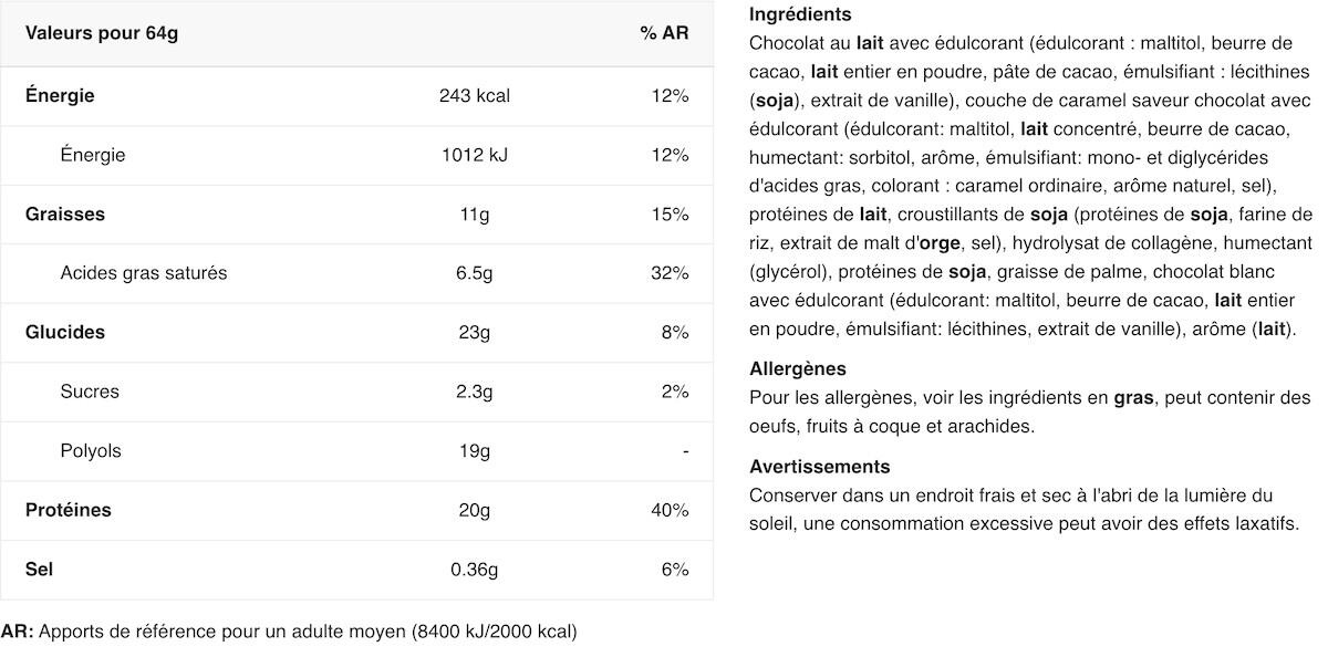Barres protéinées - Warrior Crunch Bar - Cookie et Pépites de Chocolat 2/3