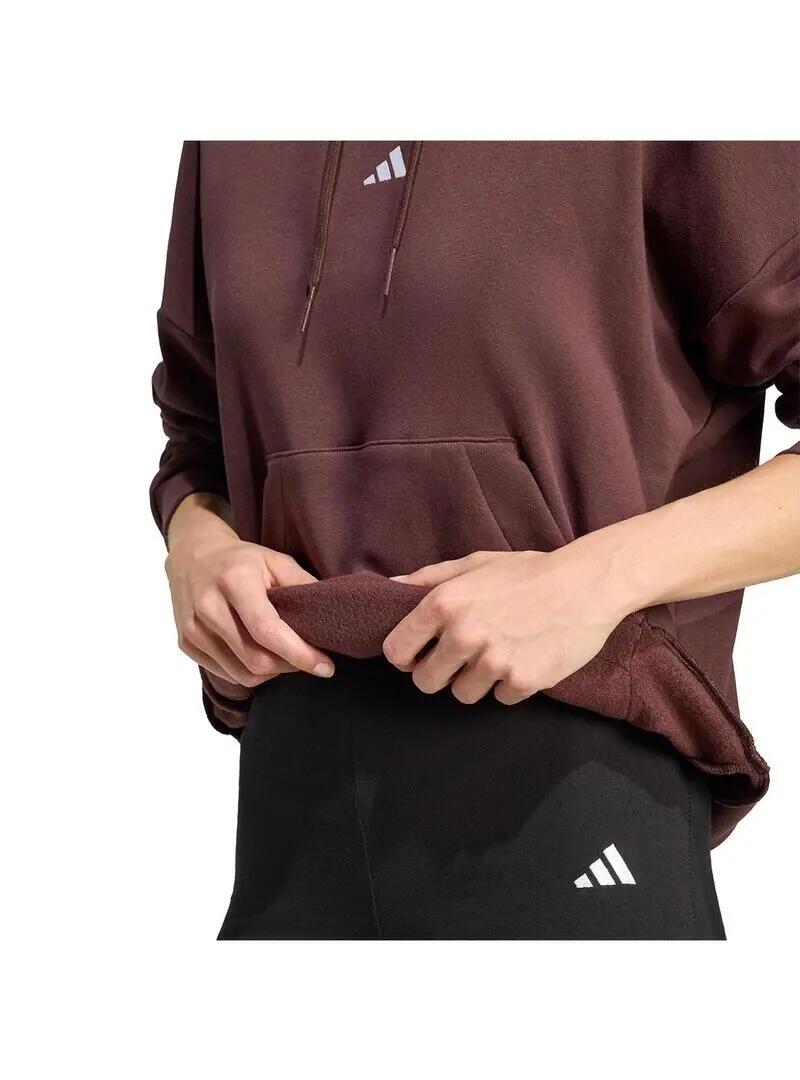 Sudaderas jerseys polares para Mujer Adidas Sl Granate 5/5