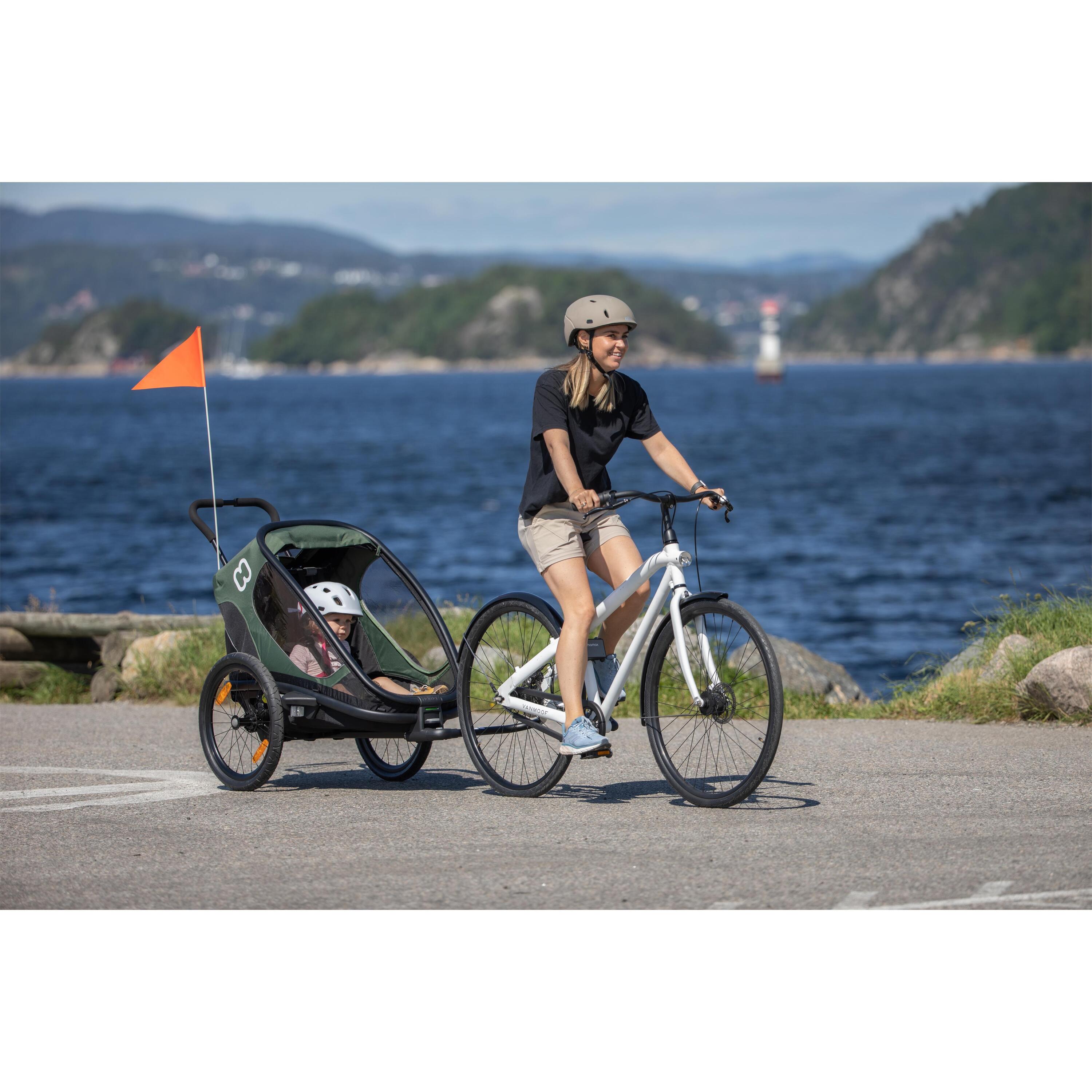 HAMAX Outback One kinderzitje - groen/zwart 6/7