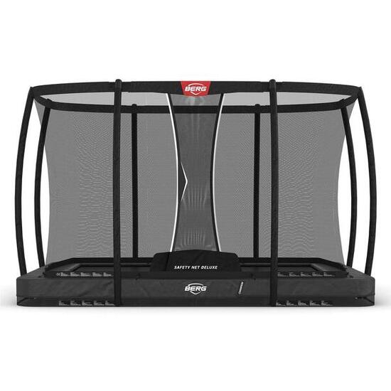 Trampolin BERG Champion + Sicherheitsnetz InGround Rechteckig 330x220 Anthr. Gr.
