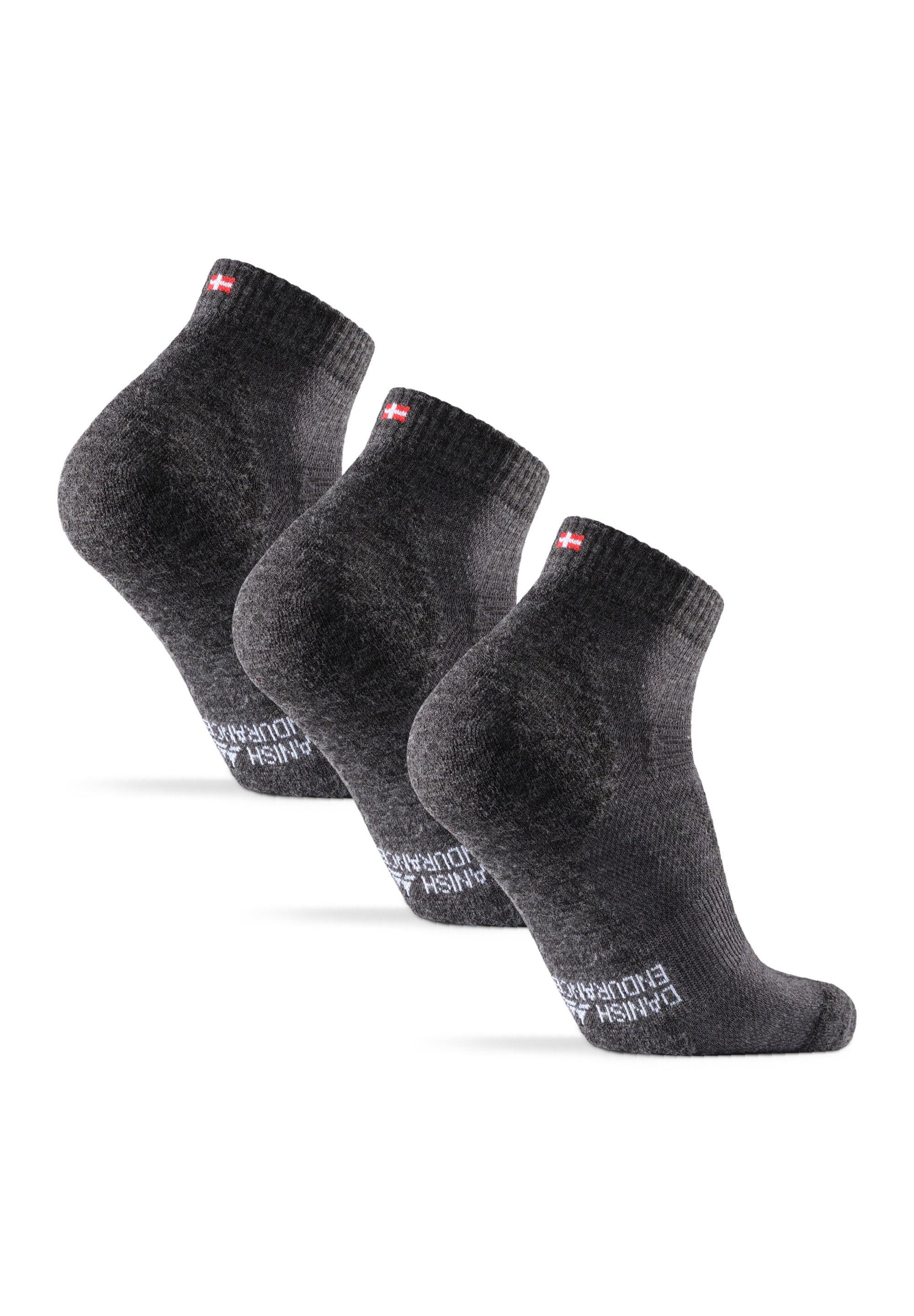 Calcetines de senderismo bajos de lana merino ligeros 3 pares 2/5