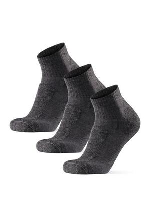 Chaussettes de randonnée basses laine mérinos légères 3 paires