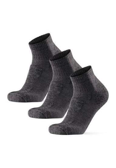 Chaussettes de randonnée basses laine mérinos légères 3 paires