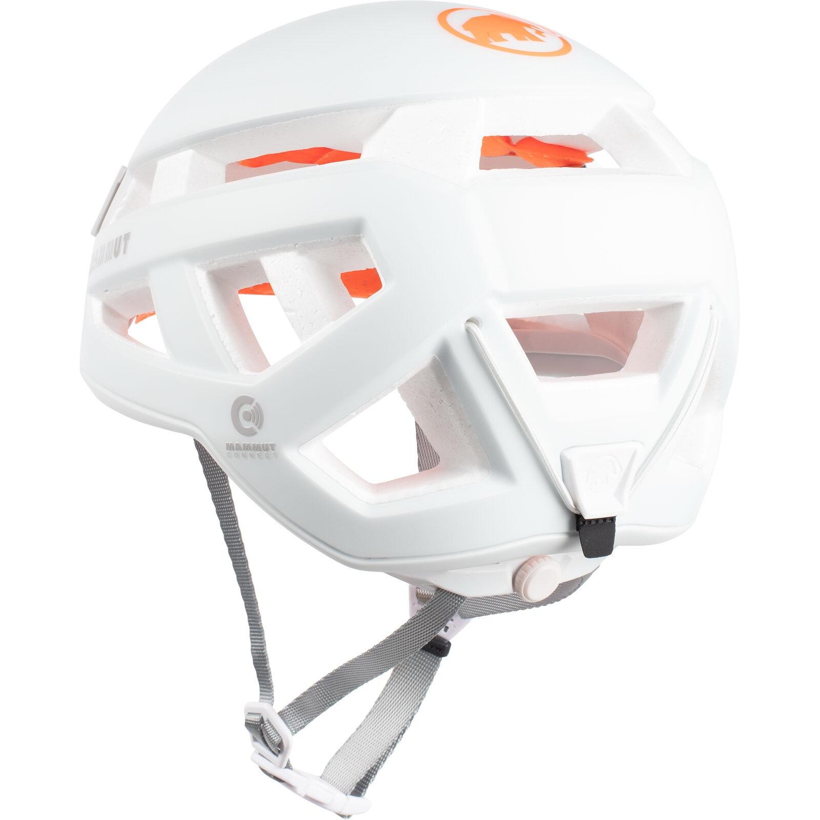 Casco de escalada Mammut Crag Sender blanco ultraligero In-Mold Kevlar 2/4
