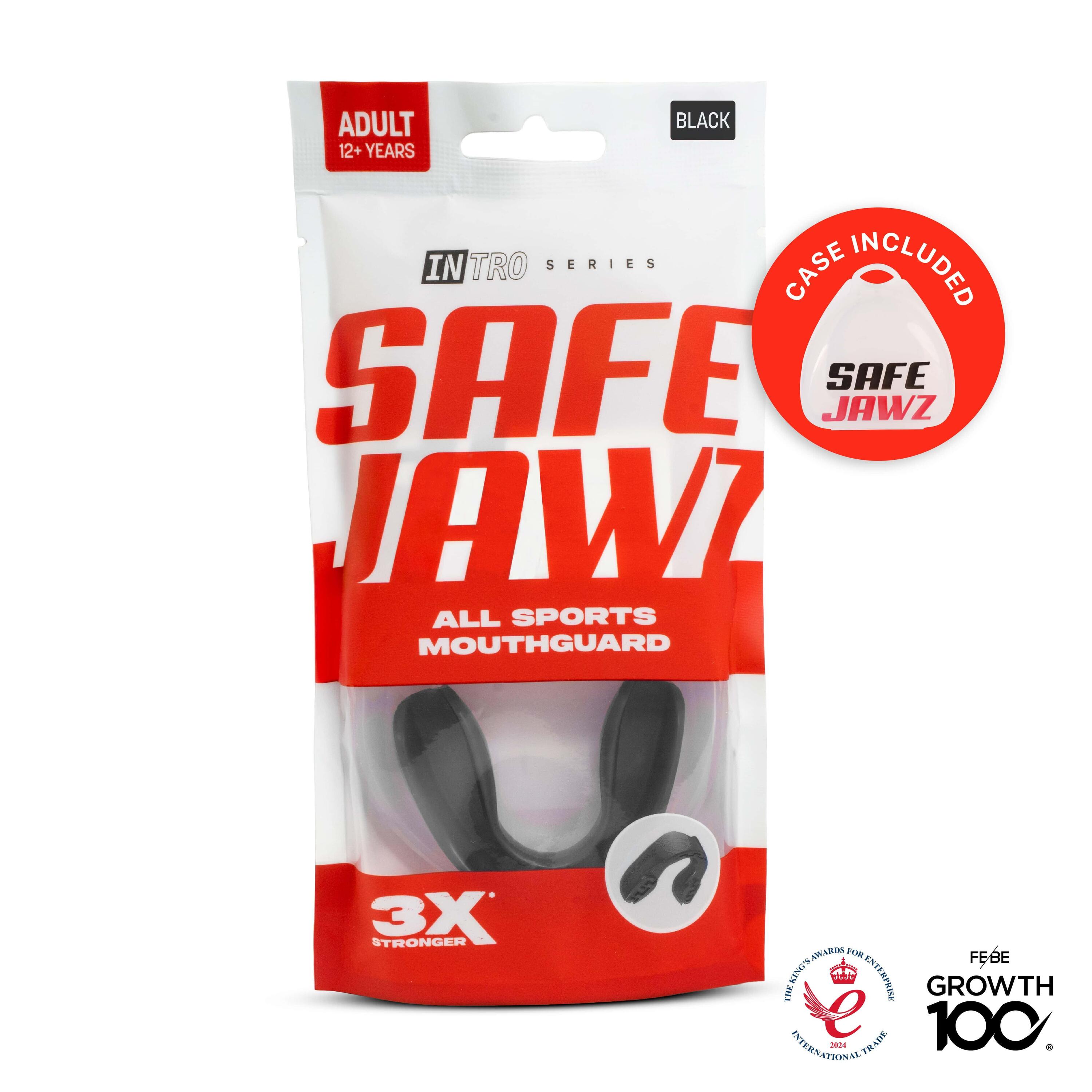 Protetor Bucal Para Adultos Safejawz Intro Series Preto 5/7