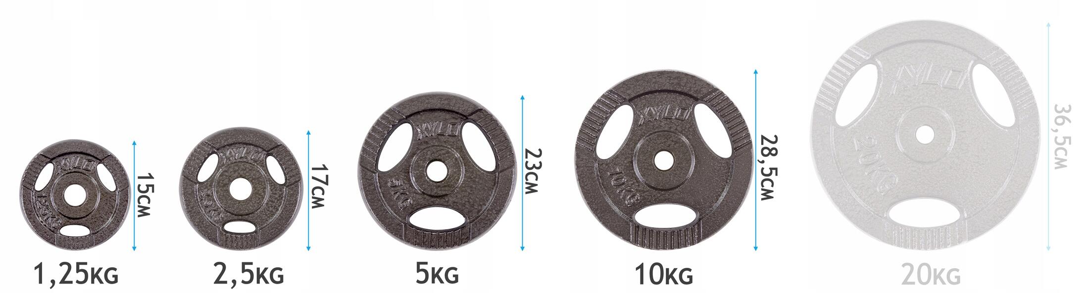 Zestaw kulturystyczny Sapphire Master 120 kg sztanga żeliwo 7/7
