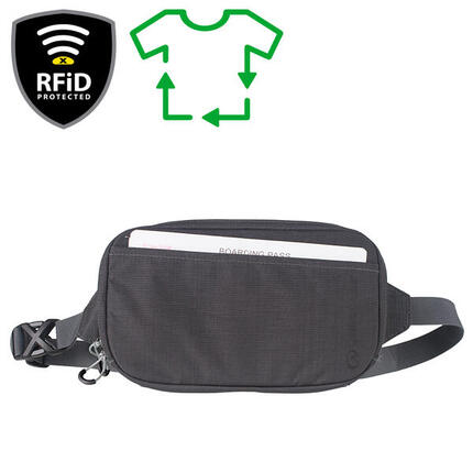 Ceinture-pochette Lifeventure RFID nylon recyclé gris 5 cartes