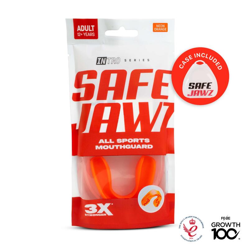 Protecție dentară pentru adulți SafeJawz Intro Series Portocaliu fluo