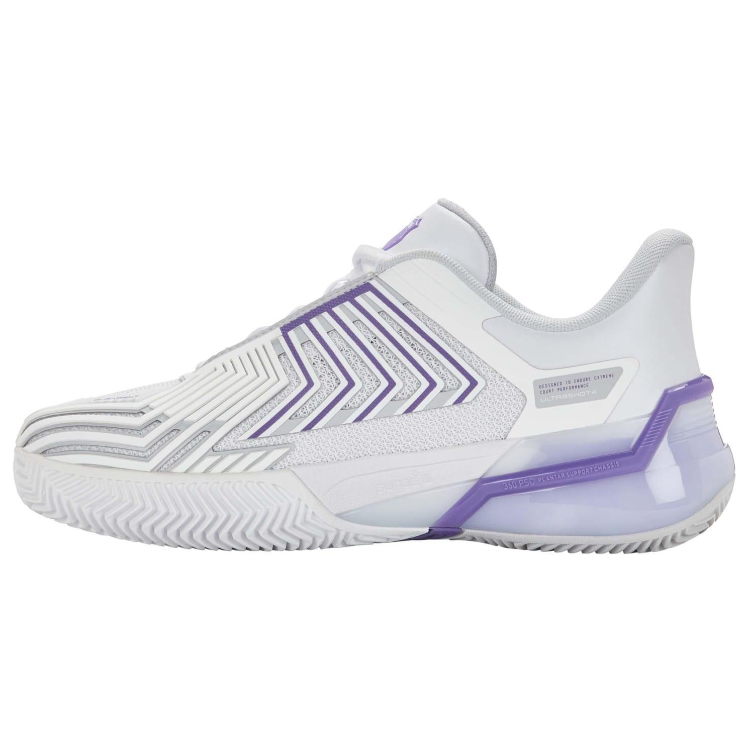 Kswiss Ultrashot 4 Clay Branco/púrpura Mulher 94438-147-m 6/7