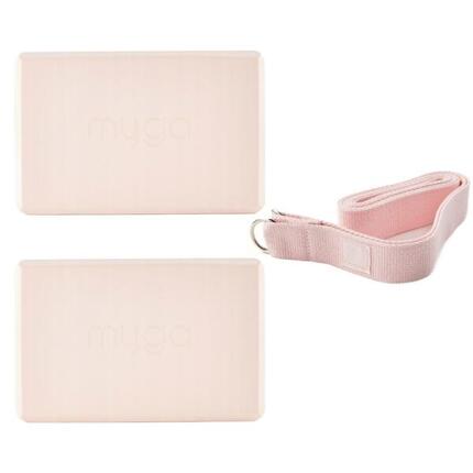 Ensemble de yoga Myga : bloc en mousse 2 en 1 et sangle