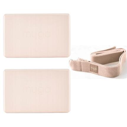 Ensemble de yoga Myga : bloc en mousse 2 en 1 et sangle