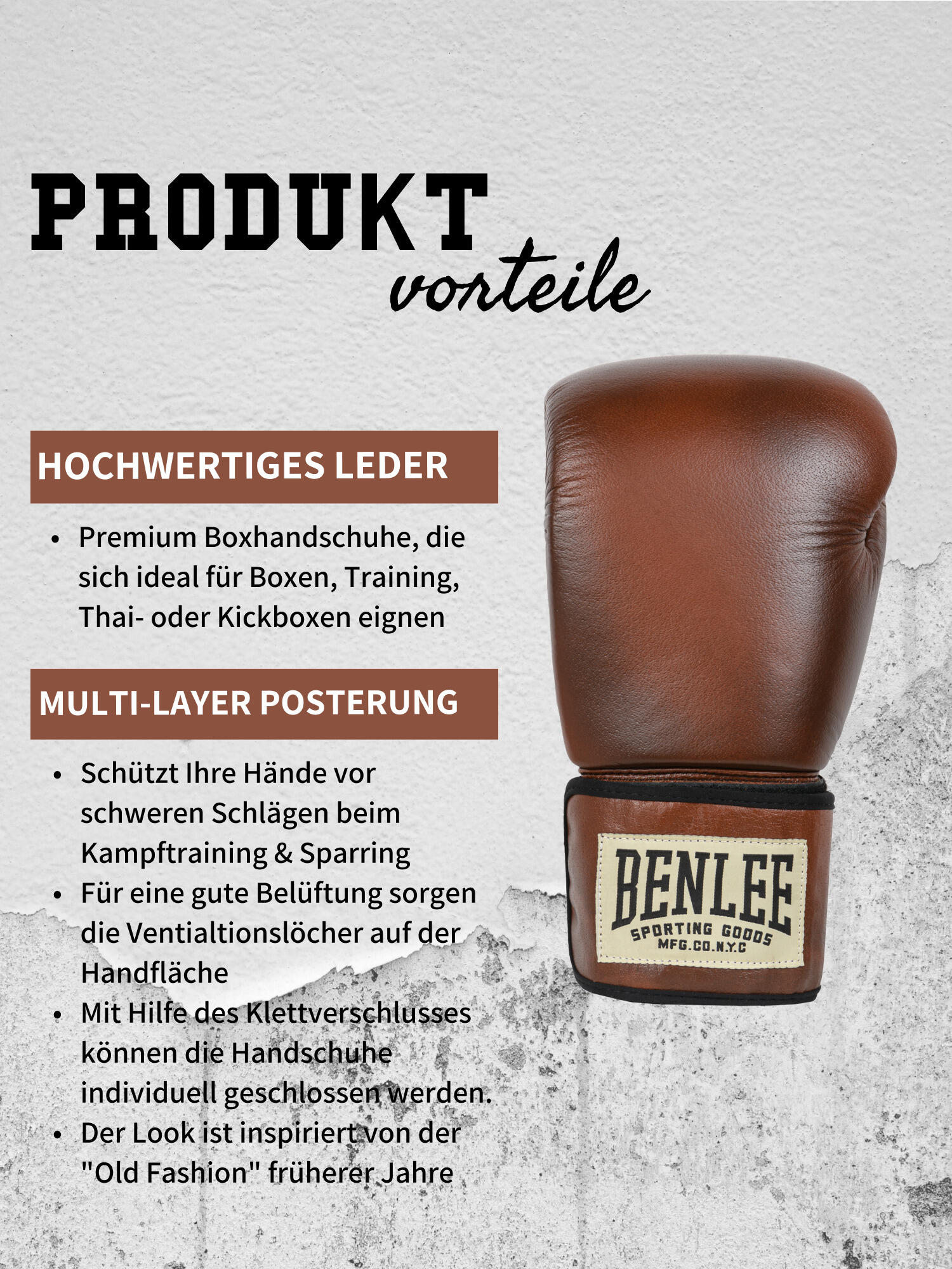 Guantoni da boxe Benlee Premium Training 7/7