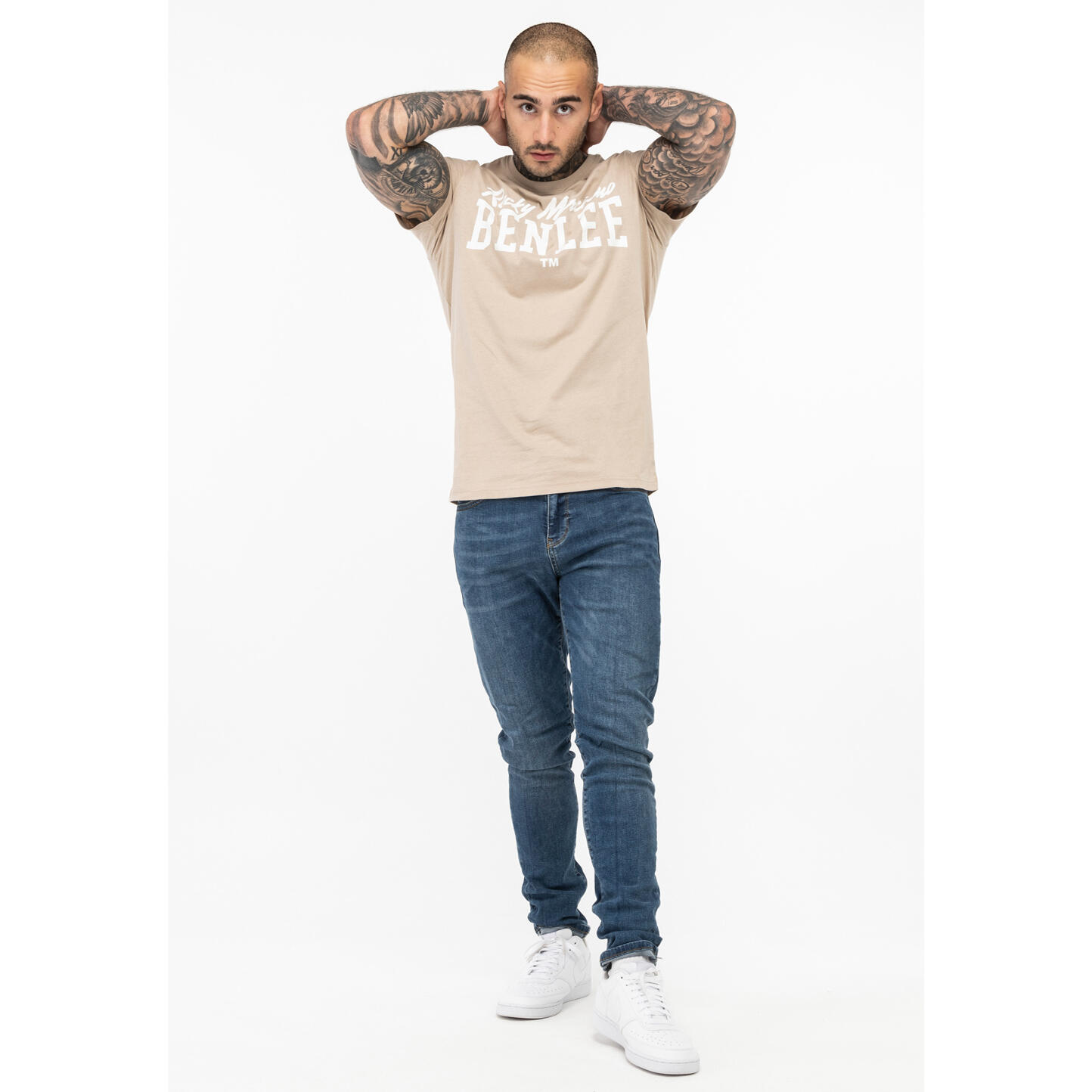 beige / blanco