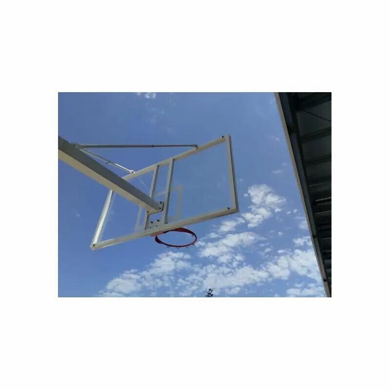 Lot de 2 paniers de basket monotube avec base pour ancrage - sans planche ni cer 3/6