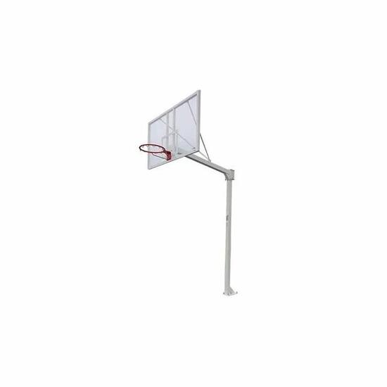 Lot de 2 paniers de basket monotube avec base pour ancrage - sans planche ni cer