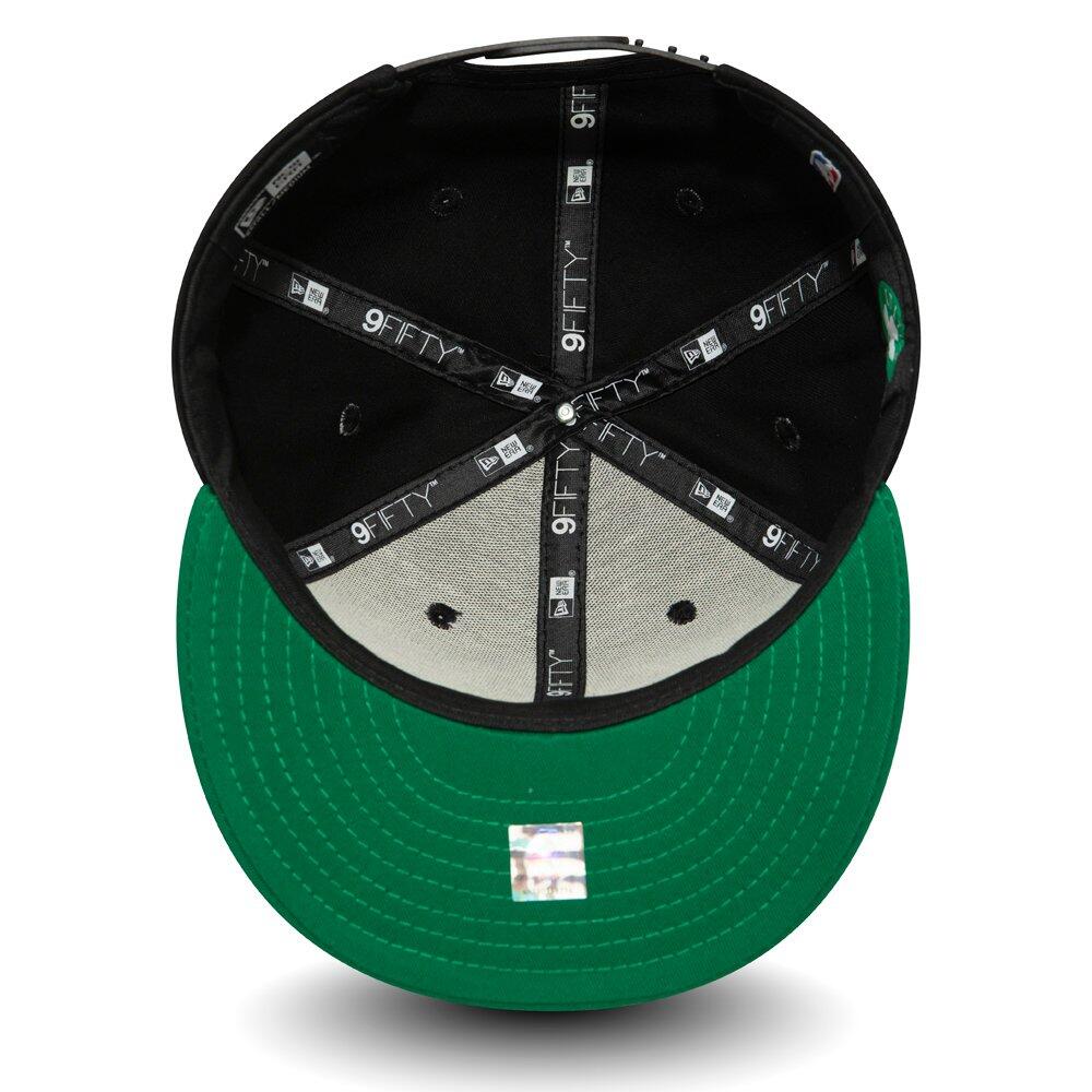 New Era Unisex Snapback Cap NBA Boston Celtics, 9fifty, Schwarz Grün, S-M 4/6