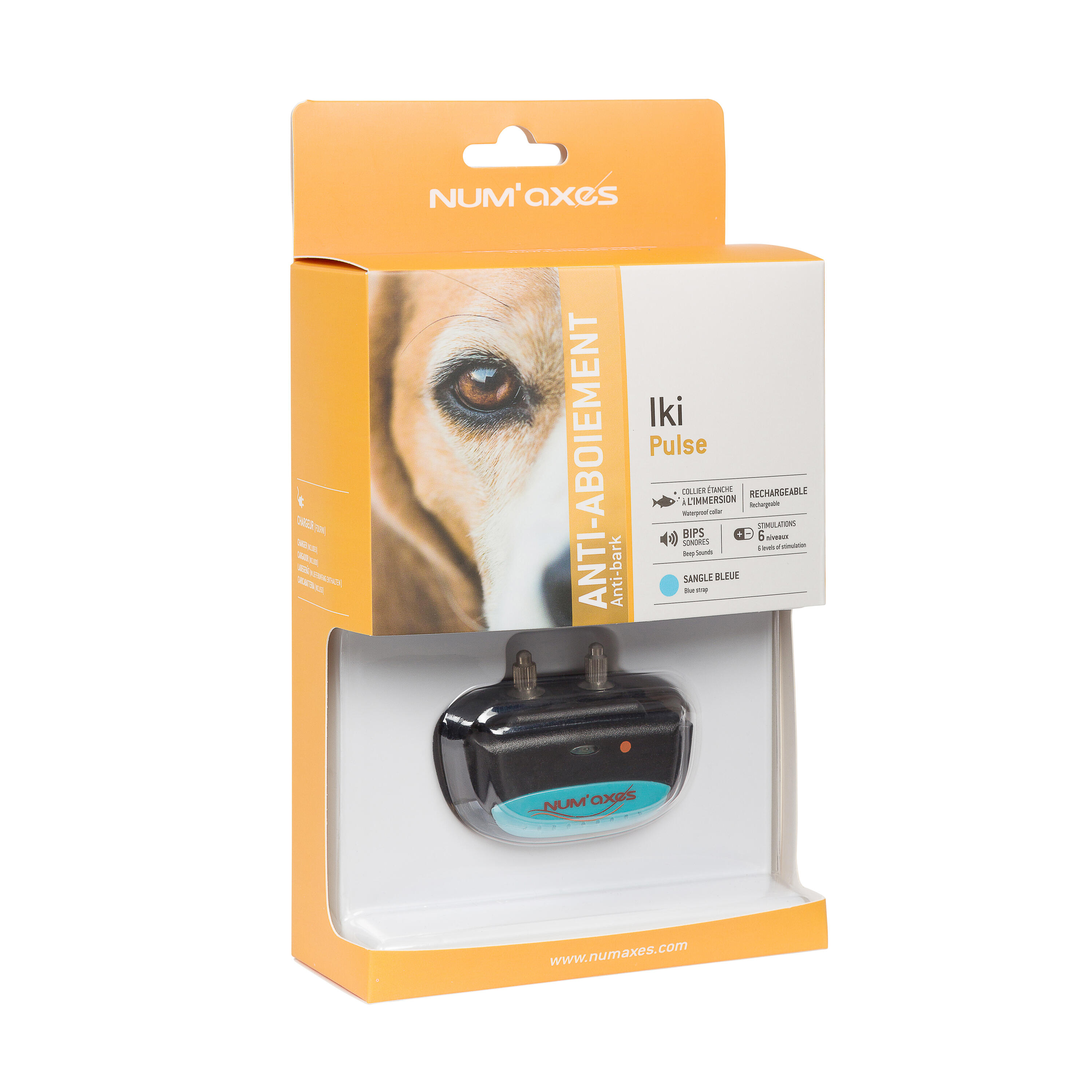Collier pour chien anti-aboiement Num'axes IKI Pulse 2/3