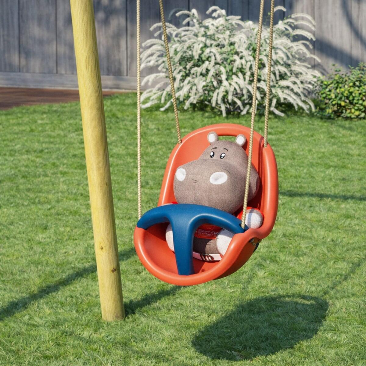 Siège bébé pour portique 1,9 m - 2,5 m bleu/corail Trigano 3/4