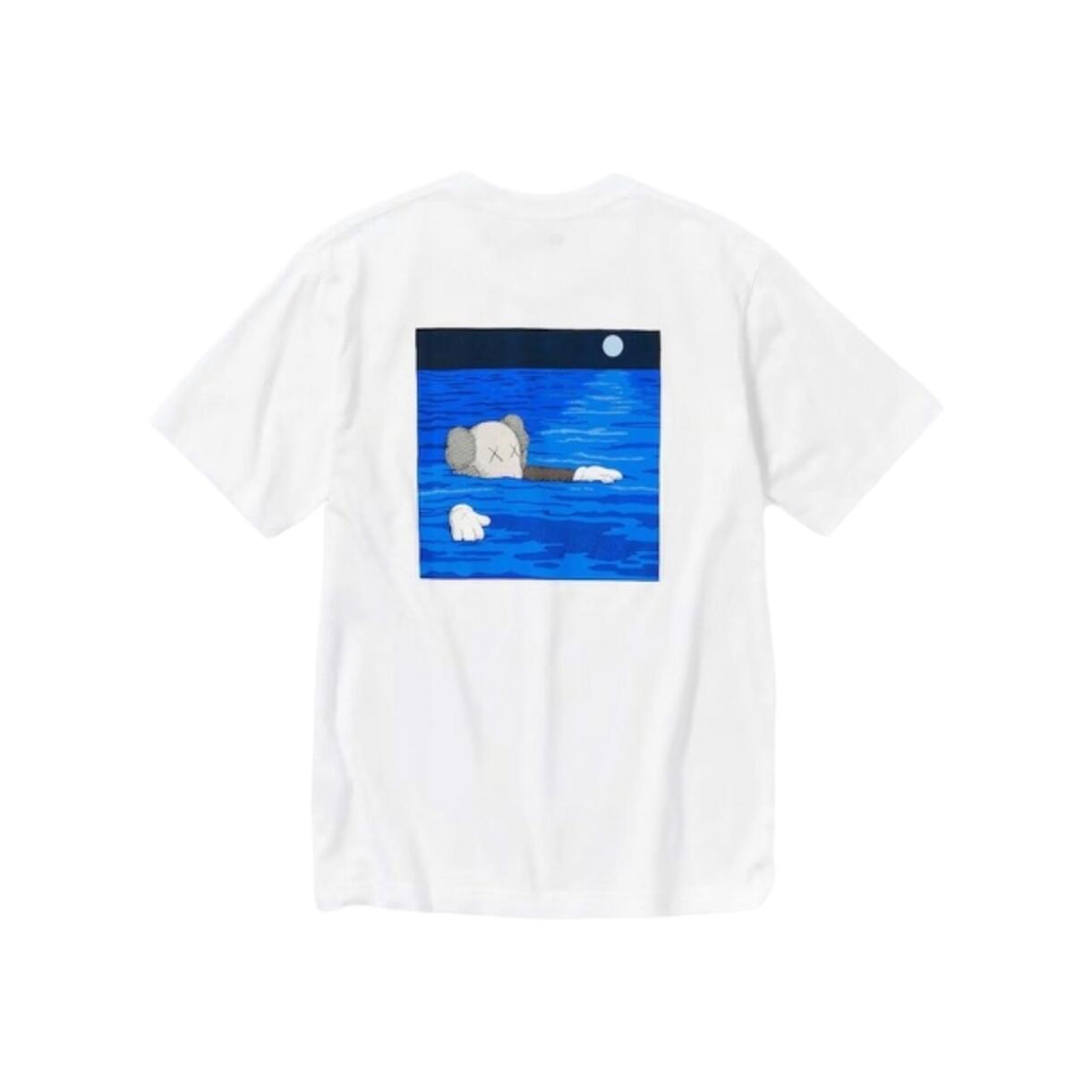 T-Shirt Kaws X Uniqlo Ocean White FW23 2/2