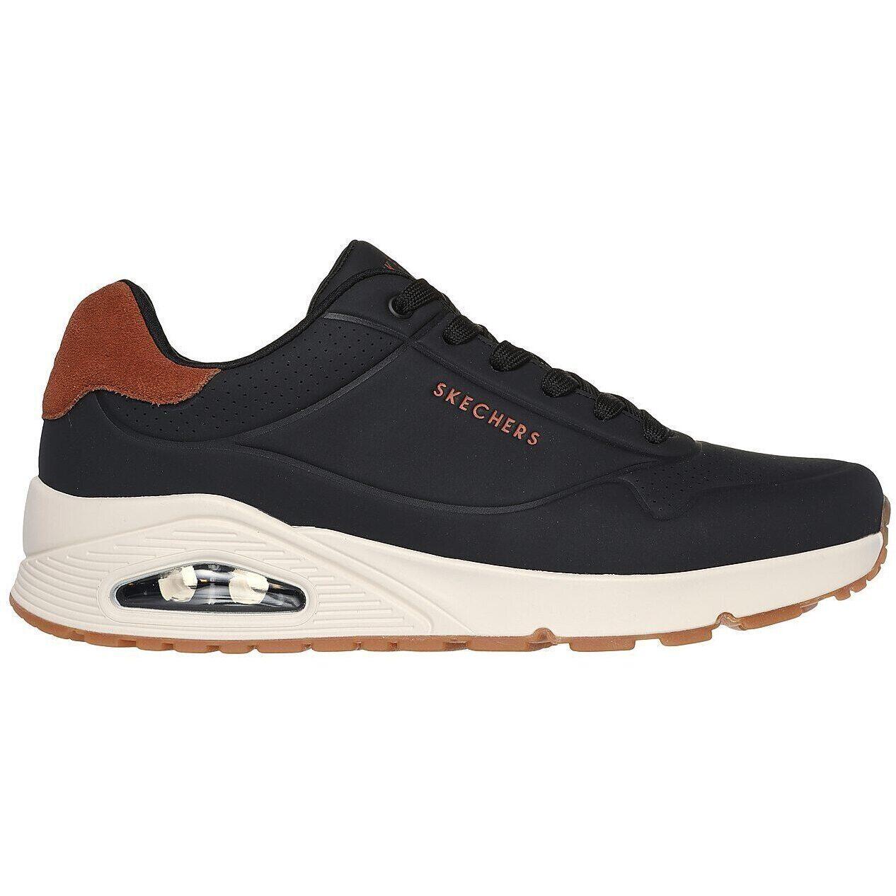 Baskets Skechers Uno - Suited On Air, Noir, Hommes 3/5