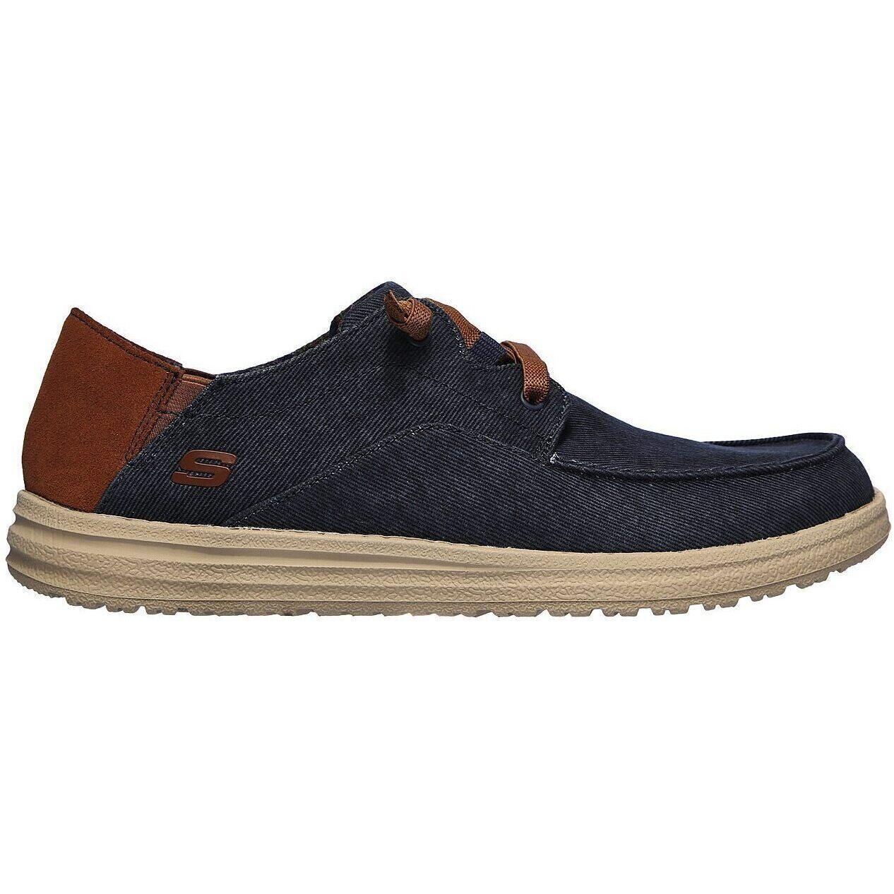 Baskets Skechers Melson-planon, Bleu, Hommes 3/6