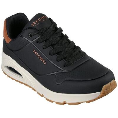 Sneakers skechers uno - suited on air, zwart, mannen